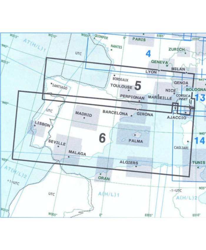 Carta IFR Espacio Inferior Jeppesen E(LO) 5-6 Jeppesen Cartas IFR