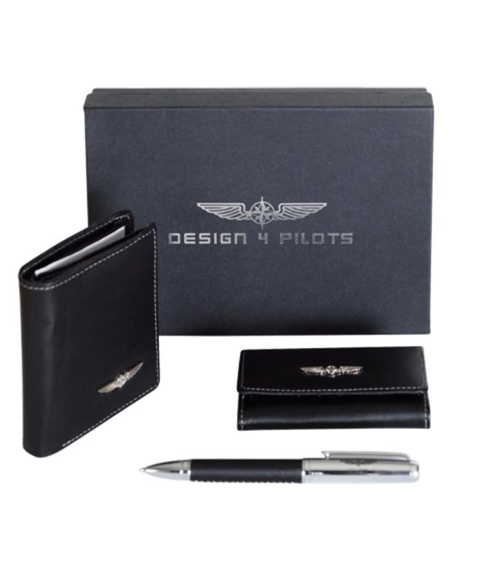 Conjunto Cartera y Bolígrafo D4P D4P_WALLET Design 4 Pilots Fundas Licencia y Carteras