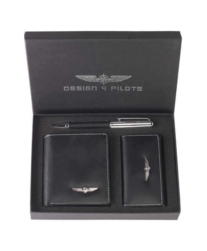 Conjunto Cartera y Bolígrafo D4P D4P_WALLET Design 4 Pilots Fundas Licencia y Carteras