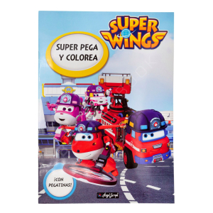 Libros Pega y Colorea Super Wings - 2