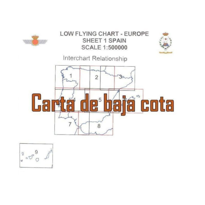 Carta VFR España 1:500.000 Mº Defensa Cartas de Vuelo VFR  BuckerBook 3,00 € Mº Defensa