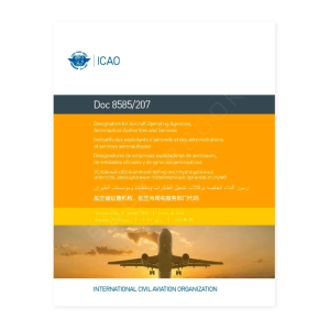 Documento OACI 8585 Designadores Para Agencias Operadoras De Aeronaves, Autoridades Aeronáuticas y Servicios