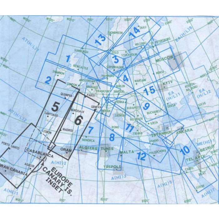 Jeppesen Upper Space IFR Chart IFR Flight Charts  BuckerBook €17.00 Jeppesen