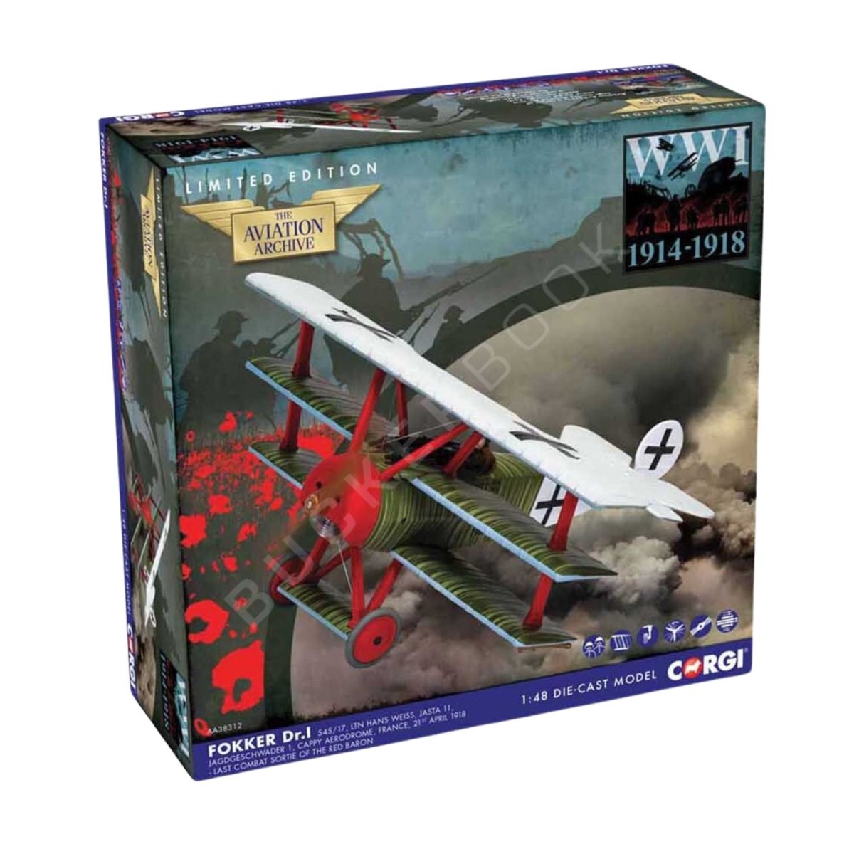 Maqueta Fokker DR1 Triplane Ltn Hans Weiss 1/48 Maquetas Aviación Militar 5055286687914 BuckerBook 62,00 € Corgi