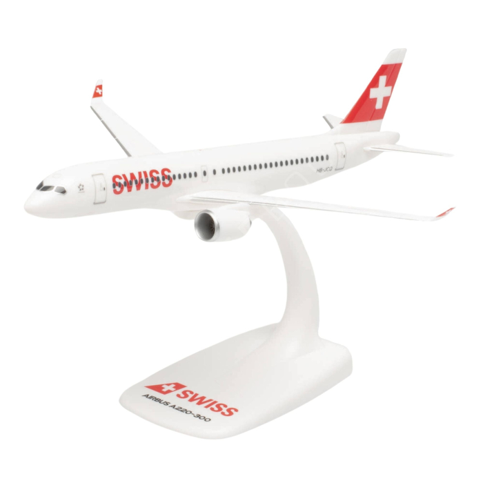 Maqueta Airbus A220-300 Swiss HB-JCQ 1/200 Maquetas Aviación Comercial 4013150613323 BuckerBook 23,90 € Herpa Wings