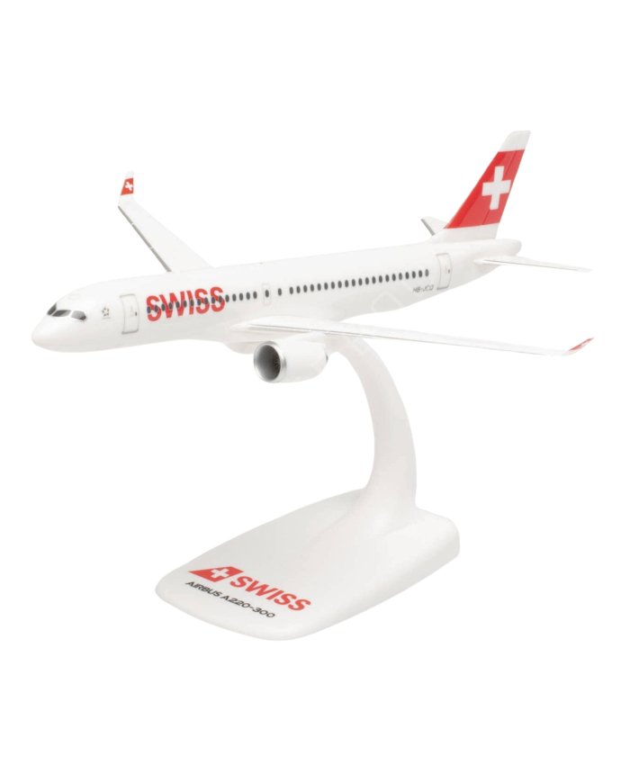 Maqueta Airbus A220-300 Swiss HB-JCQ 1/200 Maquetas Aviación Comercial 4013150613323 BuckerBook 25,95 € Herpa Wings