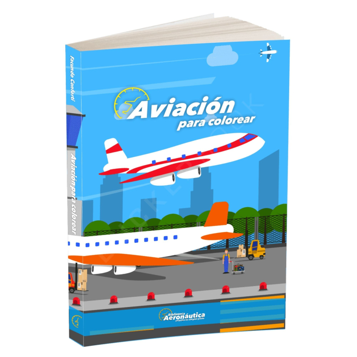 Aviación para Colorear Infantil 9798797078630 BuckerBook 19,00 € Biblioteca Aeronáutica