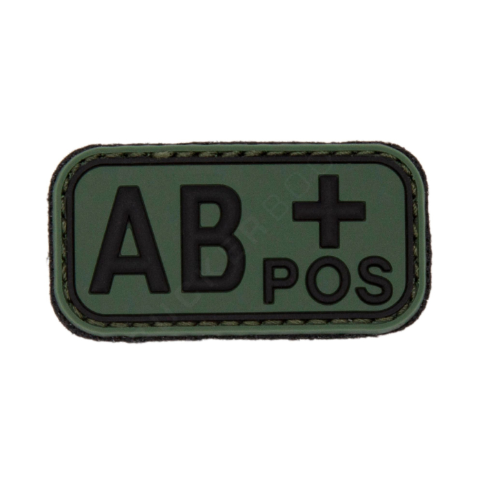 Blood Type AB POS PVC Green Patch with Velcro Aviation Patches  BuckerBook €5.00 Fostex