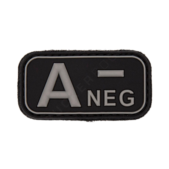 Blood Type A NEG PVC Patch with Velcro Aviation Patches  BuckerBook €5.00 Fostex