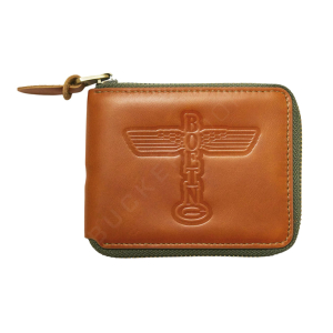 Boeing Leather Zip Wallet