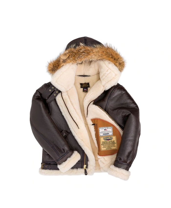Cazadora Cockpit B-3 Hooded Sheepskin Z203615 Cockpit USA Cazadora de Piloto Hombre