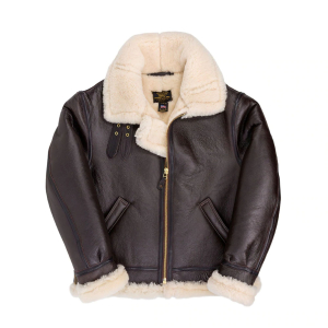 B-3 Hooded Sheepskin Bomber Cockpit Jacket