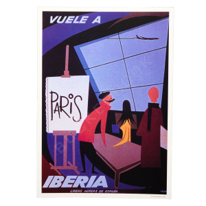 Cartel Iberia 1963 Paris