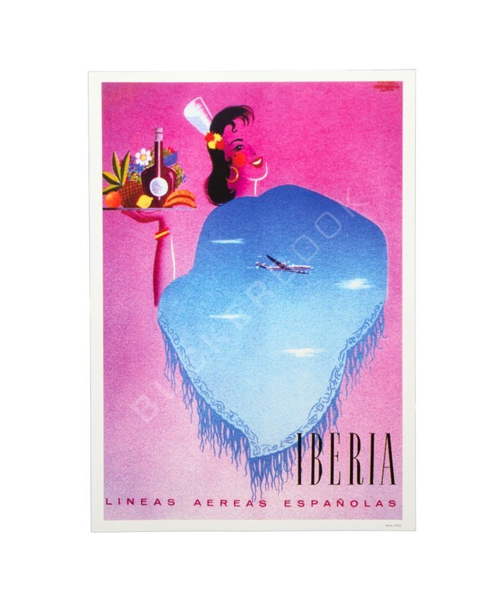 Cartel Iberia 1955 Carteles  BuckerBook 8,00 € BuckerBook Premium