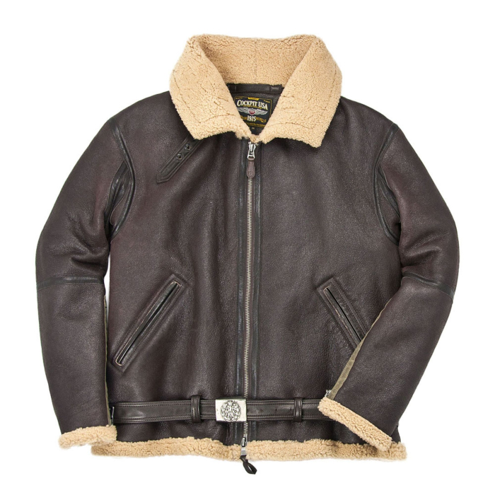 RAF Fighter Weight Sheepskin Bomber Cockpit  Jacket Mens Pilot Jackets  BuckerBook €1,540.00 Cockpit USA