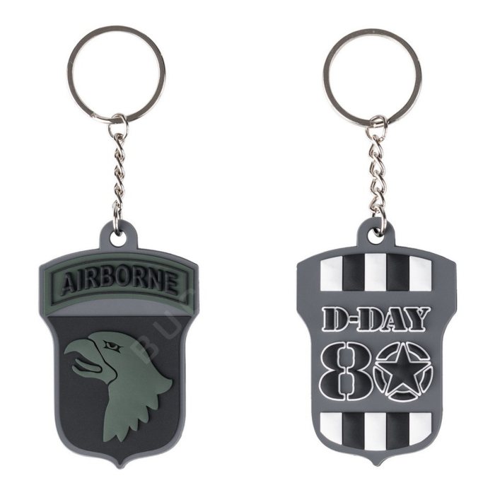 D-Day 80 Airborne PVC Keyring Military Keyrings  BuckerBook €5.00 Fostex