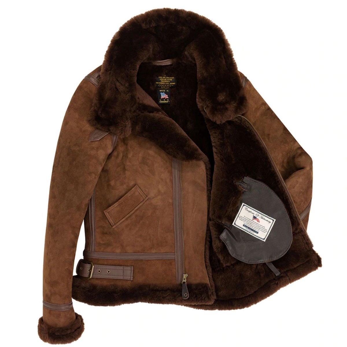 Cazadora Cockpit B-3 Suede Bomber Mujer W72N200 Cockpit USA Cazadora de Piloto Mujer
