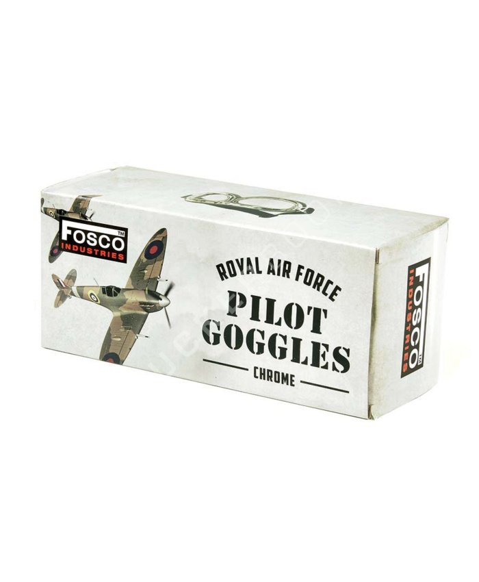 Gafas de Vuelo Cromadas RAF Gafas de Piloto Antiguas 8719298048978 BuckerBook 18,00 € Fostex