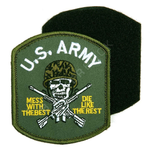 Parche US Army Calavera con Velcro