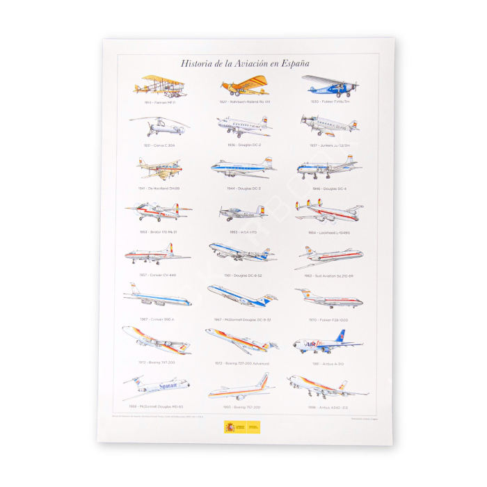 Póster Historia de la Aviación en España Pósters de Aviones  BuckerBook 3,00 € Mº Fomento