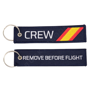 Crew Spain Flag RBF Keyring