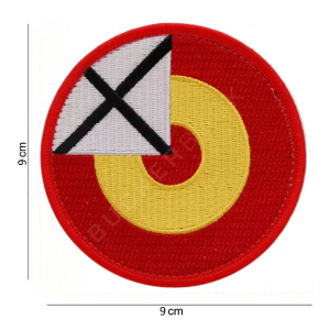 Spain Cross Rounded Patch with Velcro