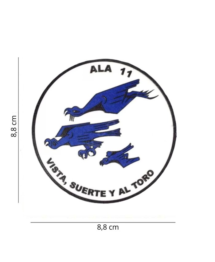 Parche Ala 11 con Velcro Parches Aviación 1712931243812 BuckerBook 5,00 € 