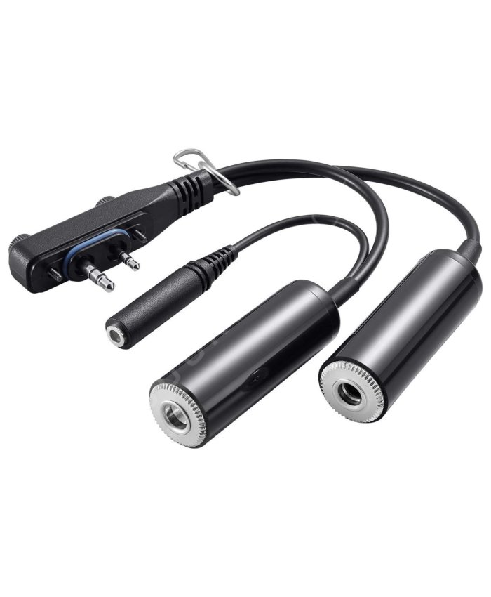 Cable ICOM OPC-2401 para Conectar Radio con Cascos de Doble Clavija
