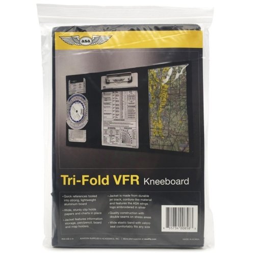 Tri-Fold VFR Kneeboard ASA ASA-KB-3-A ASA Clipboard Kneeboards 2