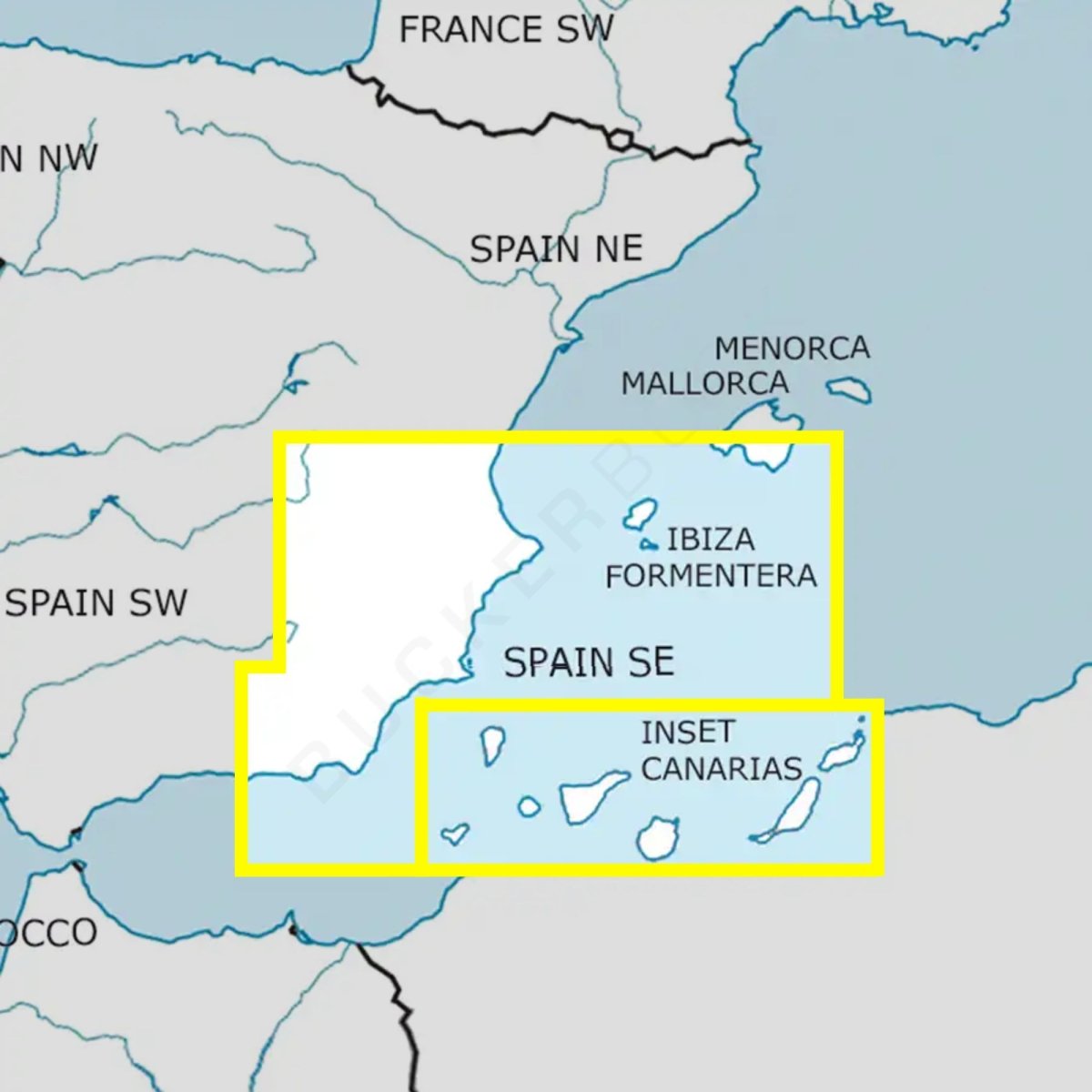 Carta Rogers Data VFR España Sureste 2024 Cartas de Vuelo VFR 9783990920374 BuckerBook 29,90 € Rogers Data