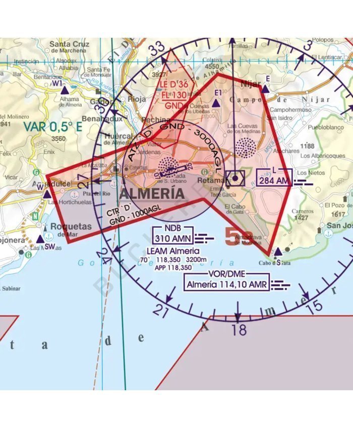 Carta Rogers Data VFR España Sureste 2024 Cartas de Vuelo VFR 9783990920374 BuckerBook 29,90 € Rogers Data