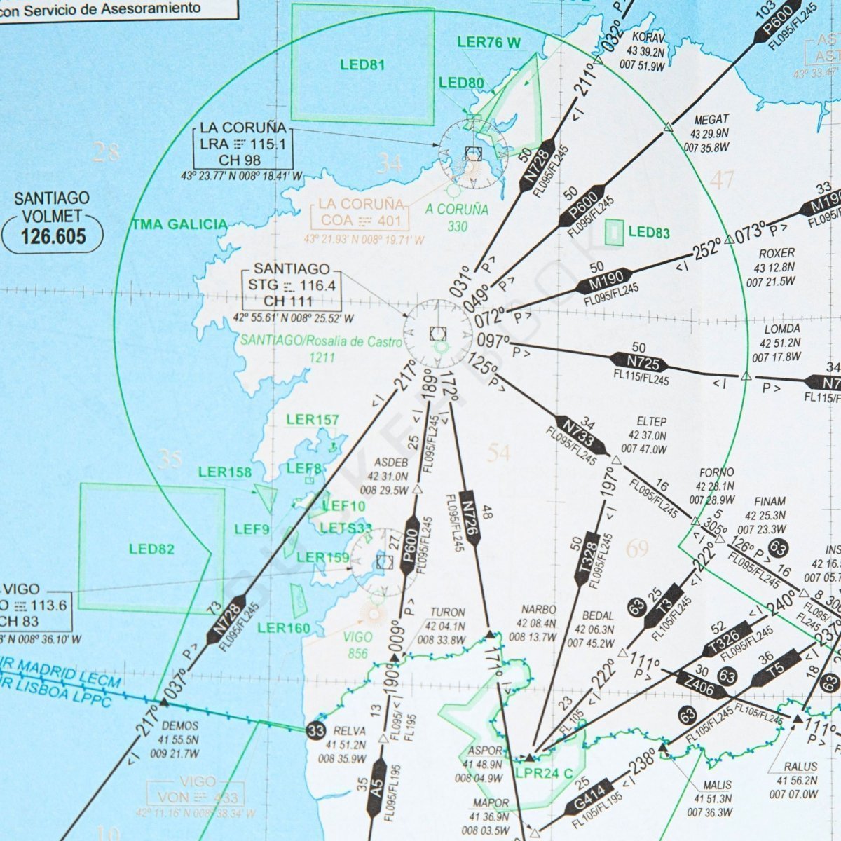 Carta IFR España Espacio Inferior Ejército del Aire Cartas de Vuelo IFR 1706044549381 BuckerBook 5,00 € Mº Defensa