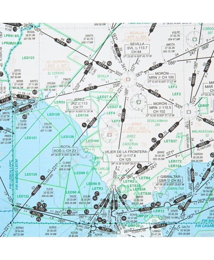 Carta IFR España Espacio Inferior Ejército del Aire Cartas de Vuelo IFR 1706044549381 BuckerBook 5,00 € Mº Defensa