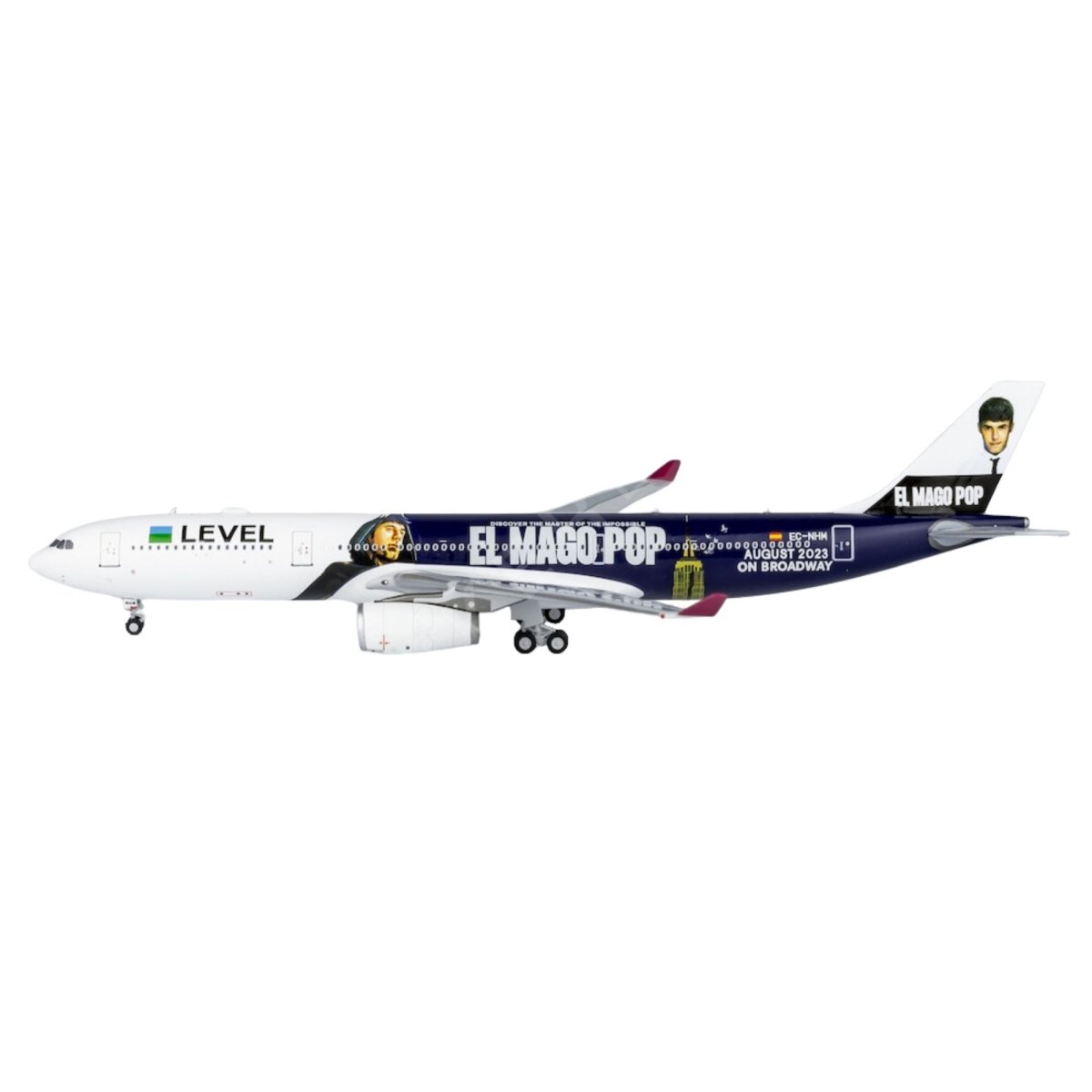 Maqueta Airbus A330-200 Level "El Mago Pop" EC-NHM 1/400 Maquetas Aviación Comercial 6971898620639 BuckerBook 66,90 € NG Models