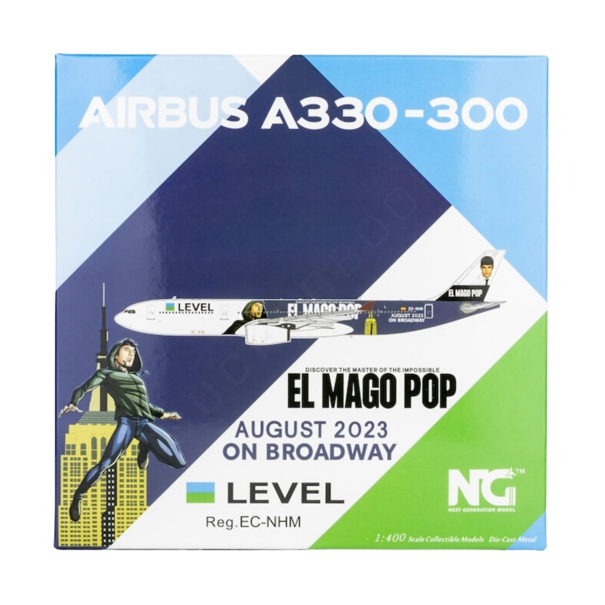 Maqueta Airbus A330-200 Level "El Mago Pop" EC-NHM 1/400 Maquetas Aviación Comercial 6971898620639 BuckerBook 66,90 € NG Models