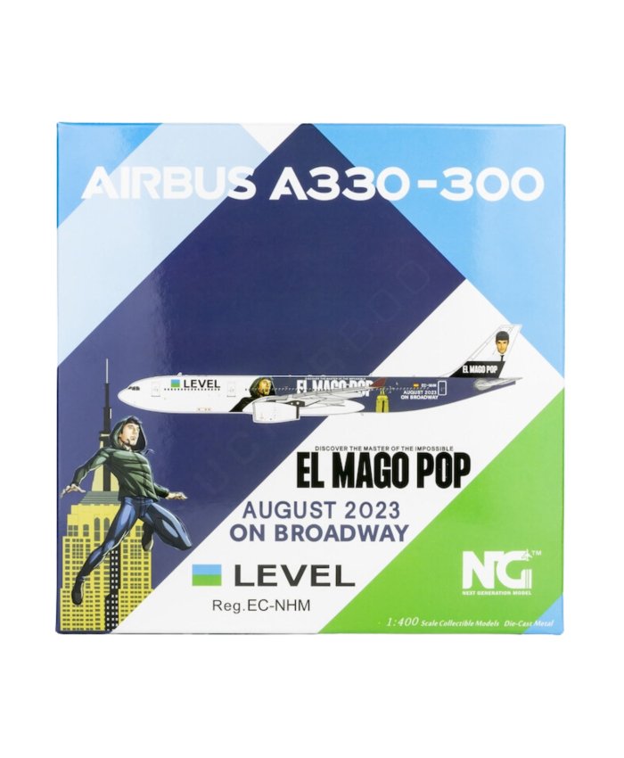 Maqueta Airbus A330-200 Level "El Mago Pop" EC-NHM 1/400 Maquetas Aviación Comercial 6971898620639 BuckerBook 66,90 € NG Models