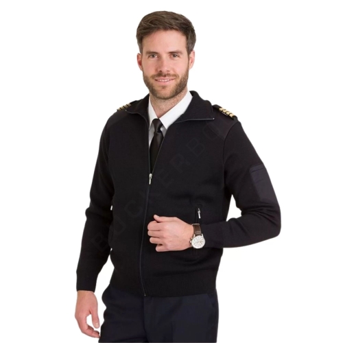 Waterproof Jacket with Zip Uniform Pilot Uniform