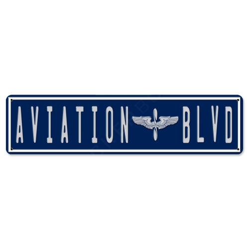 Cartel Decorativo Aviation BLVD