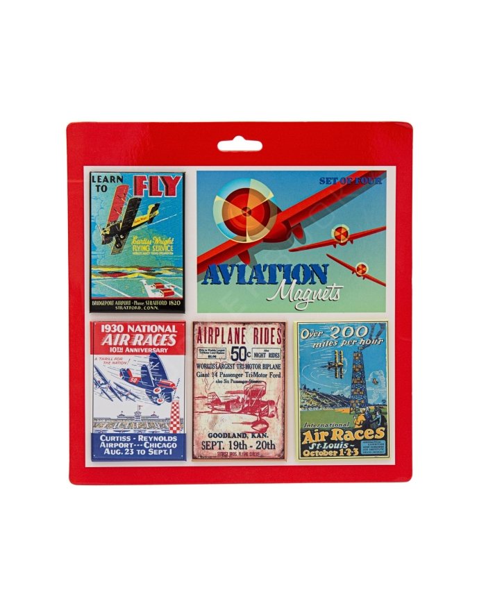 Set Imanes de Nevera Aviación Vintage Imanes 766802580217 BuckerBook 17,00 € 