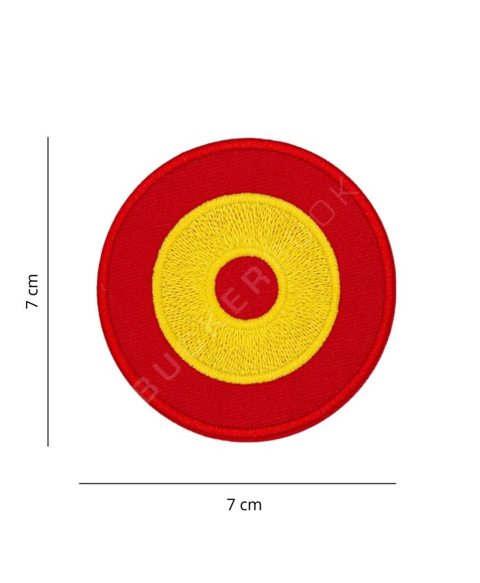 Round Spanish Flag Patch Aviation Patches  BuckerBook €5.00 