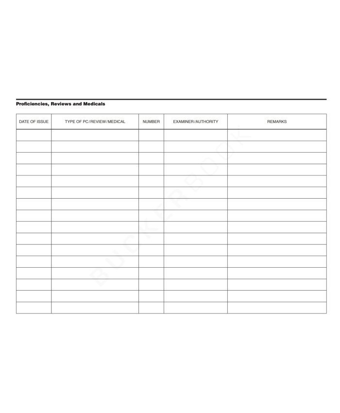 Logbook Piloto The Standard ASA - EASA FCL Logbooks / Diarios de Vuelo 9781619546233 BuckerBook 19,95 € ASA