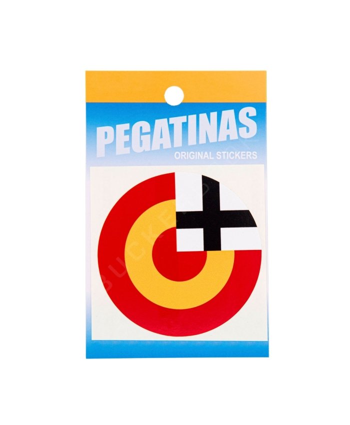 Round Spanish Flag Cruz de San Andrés 7.5 cm Sticker Aviation Stickers  BuckerBook €2.00 