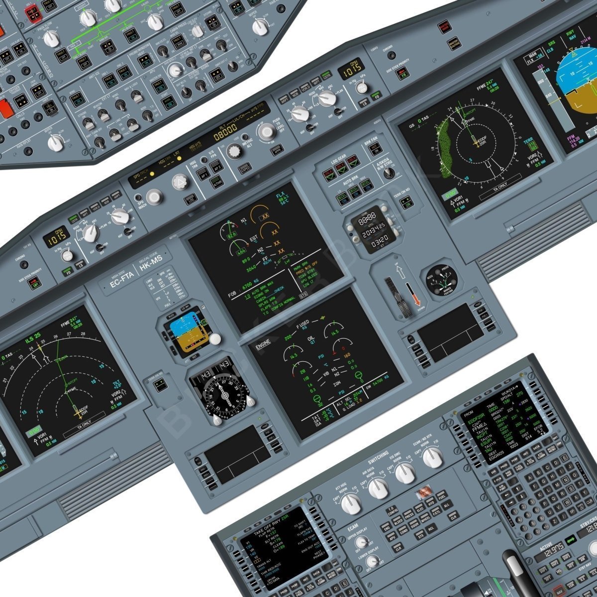 Poster Airbus A320 Entrenamiento Pósters de Entrenamiento  BuckerBook 49,90 € BuckerBook Premium