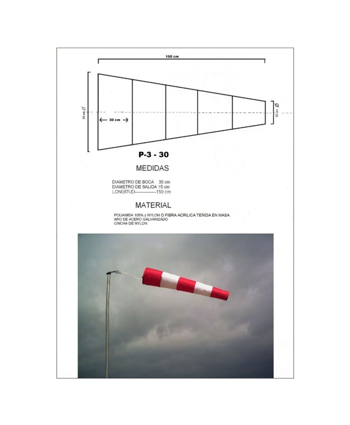 Manga de Viento P-3 (30 CM) Mangas de Viento  BuckerBook 85,00 € JLA