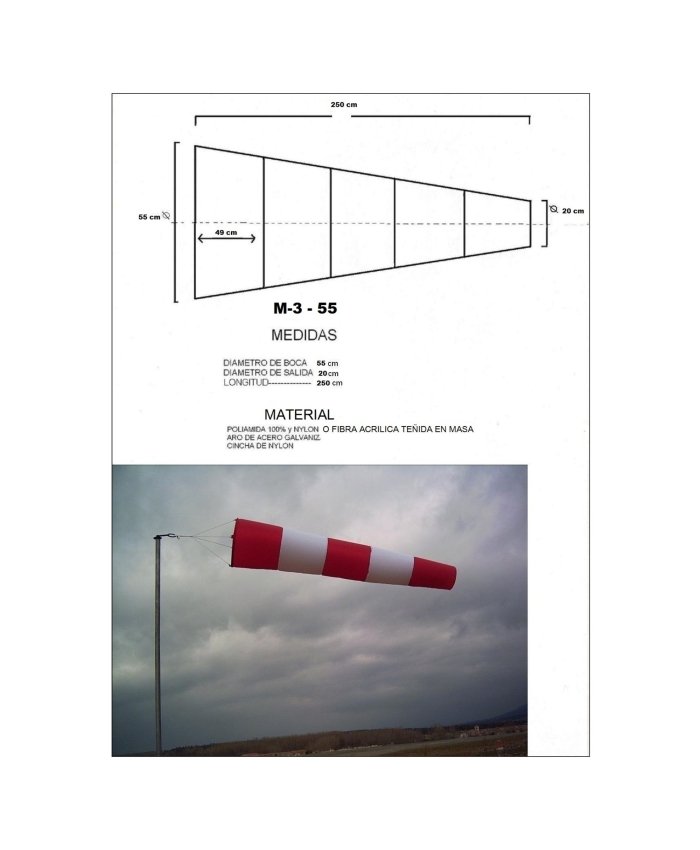 Manga de Viento M-3 (55 CM) Mangas de Viento  BuckerBook 151,00 € JLA