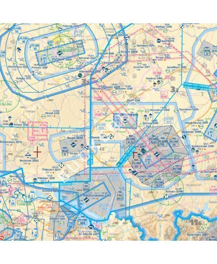 Carta Air Million VFR Europa Central 2025 Cartas de Vuelo VFR  BuckerBook 24,50 € Editerra