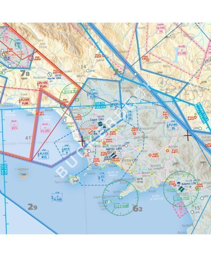 Carta Air Million VFR Italia 2025 Cartas de Vuelo VFR  BuckerBook 24,50 € Editerra