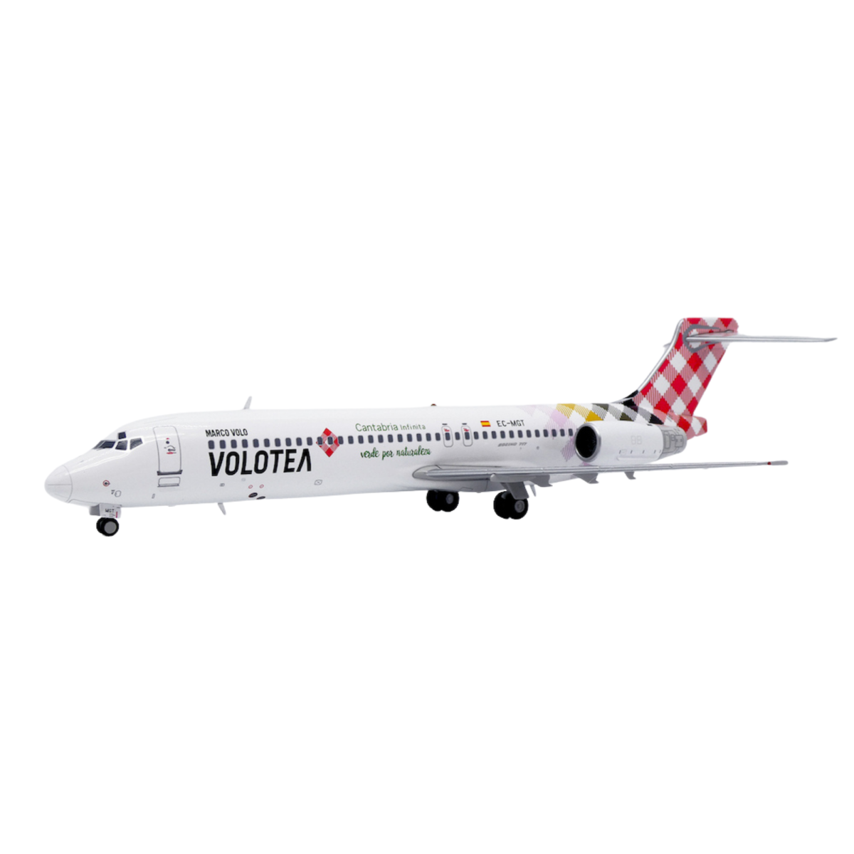 Avión comercial escala