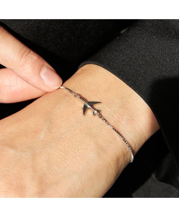Pulsera Avión Plata FLEVEL Colgantes y Pulseras Aviación  BuckerBook 54,95 € Flevel