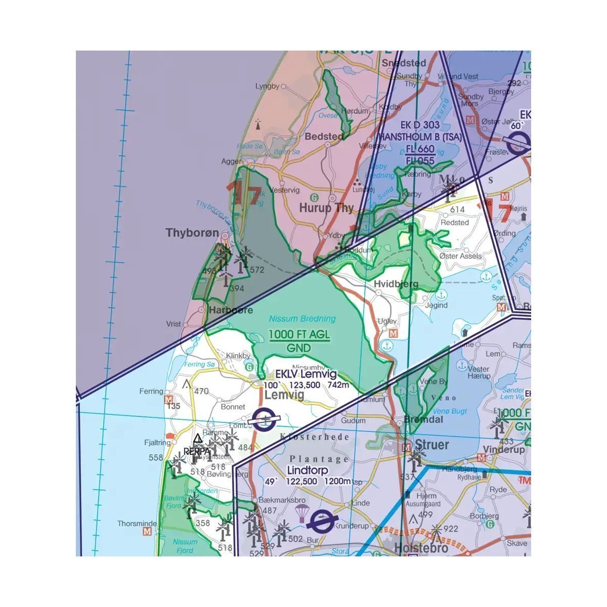 Carta Rogers Data VFR Dinamarca 2025 Cartas de Vuelo VFR 1758099854217 BuckerBook 24,90 € Rogers Data